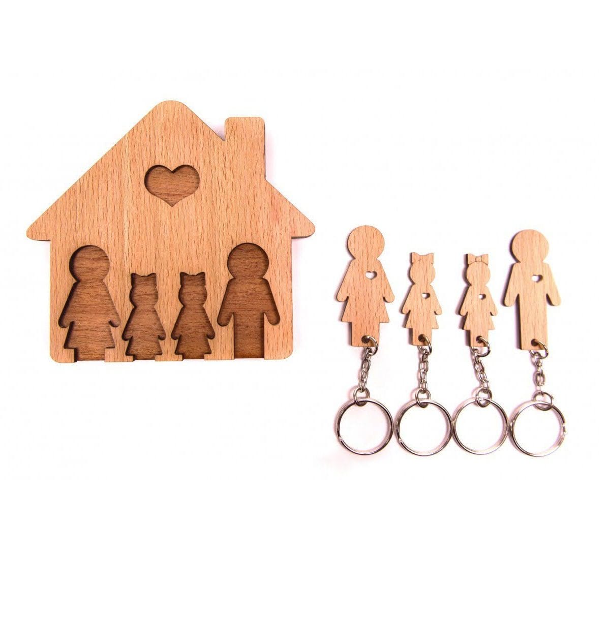 voq0x572 Suport Brelocuri Lemn - imagine 1