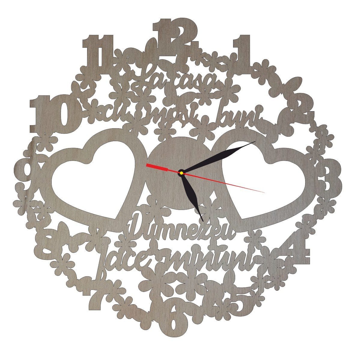 CM004 Ceas Personalizat Pentru Mosi, Lemn, 40cm, CM004 - imagine 1