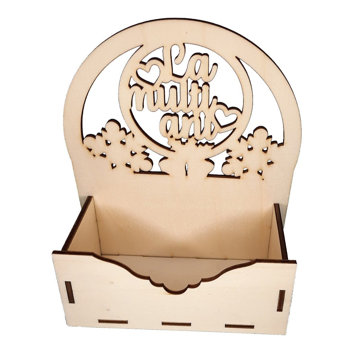 CC010 Cutii lemn aranjamente florale Craciun, CC10 - imagine 1