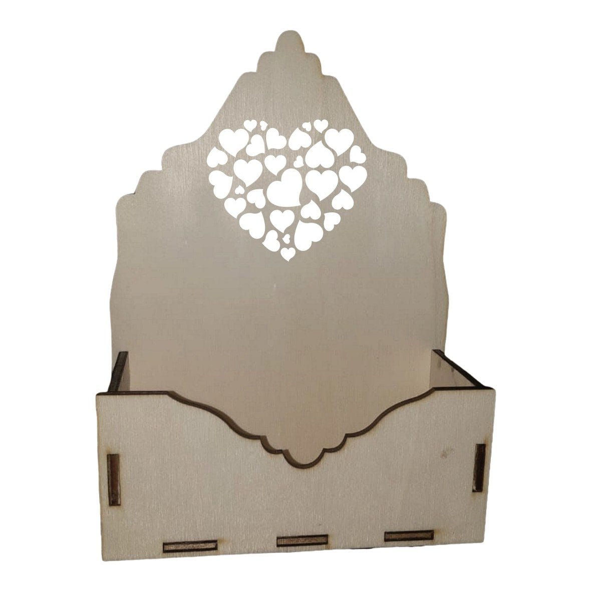 222 Cutie Aranjamente, Florale, Lemn, Inima, U009 - imagine 1