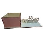 Cutie Aranjamente Florale, Lemn, La multi ani Mama, U076