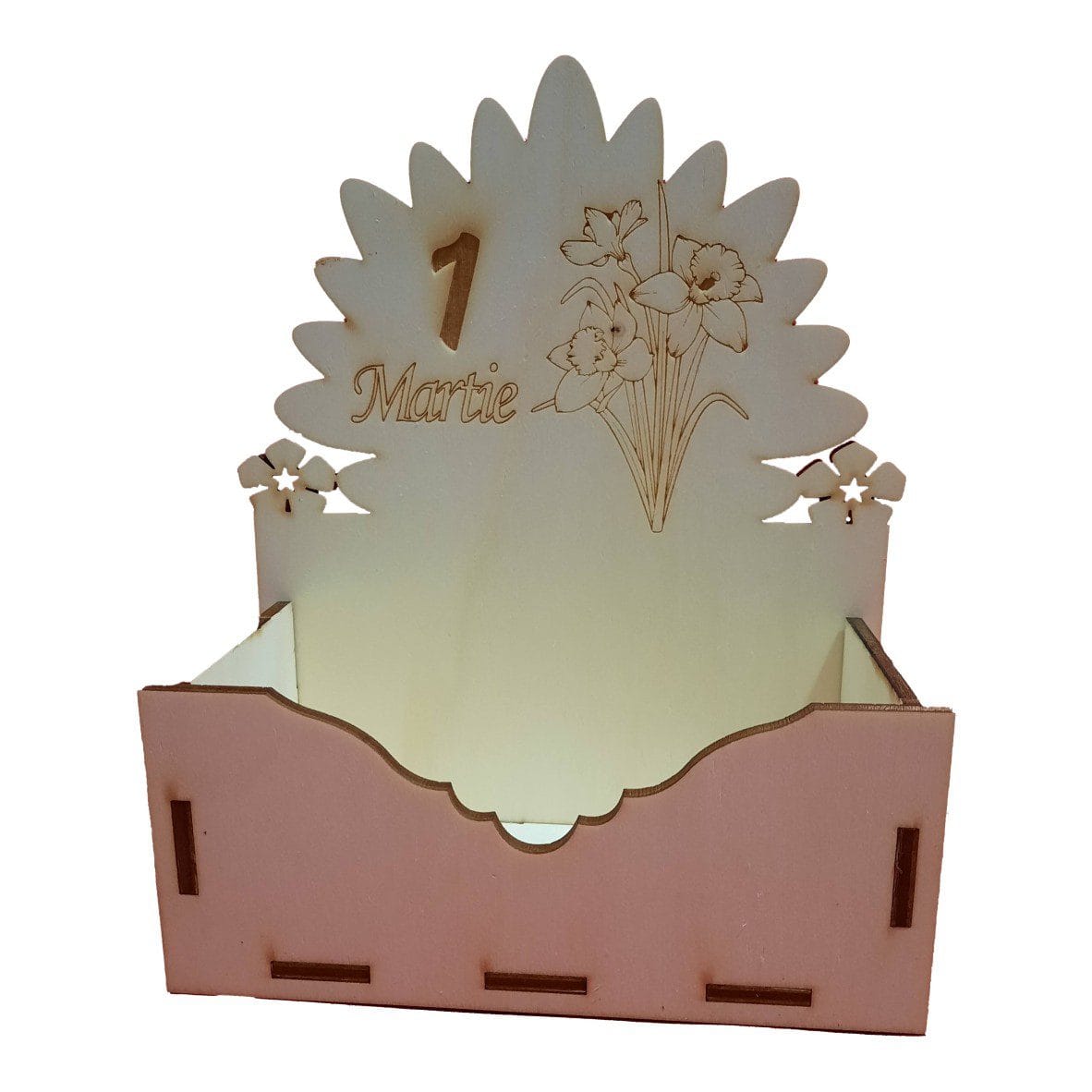 M18 Cutie Aranjamente Florale, Lemn, Model 1 Martie, M18 - imagine 1