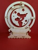 Cutie Aranjamente Florale, Lemn, Model Cos Mama si copilul, M04 - imagine 2