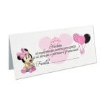 Plic bani Botez, Minnie, Model PB9, Carton, Alb