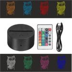 Lampa 3D model Bufnita - imagine 3