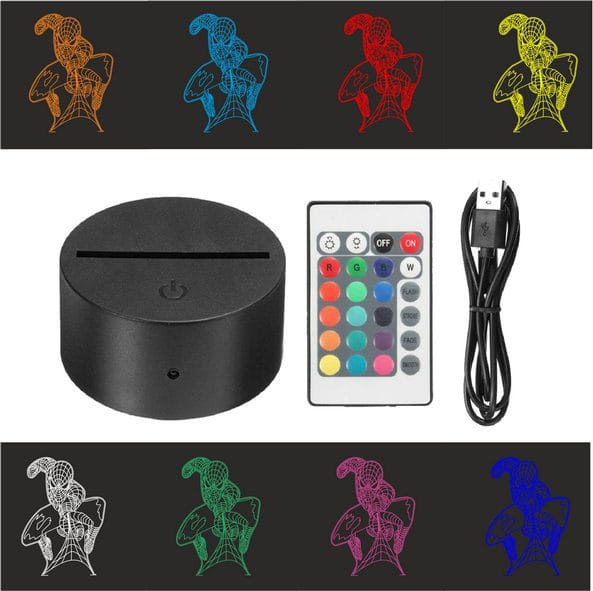 spidermann 2 Lampa 3D model Spiderman M2 - imagine 3