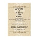 Invitatie Nunta, Model IC6, 16x11cm