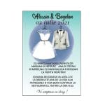 Invitatie Nunta, Model IC3, 16x11cm