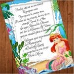 Invitatie botez, Model IC2 , Mica sirena, Format A5 - imagine 2
