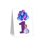 Numar de masa, Botez, Model NRB1, Printesa Sofia, Carton