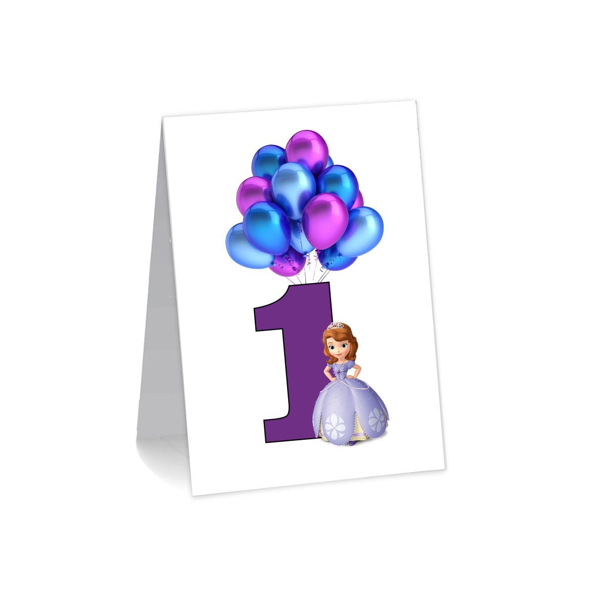 NRB1 Numar de masa, Botez, Model NRB1, Printesa Sofia, Carton - imagine 1