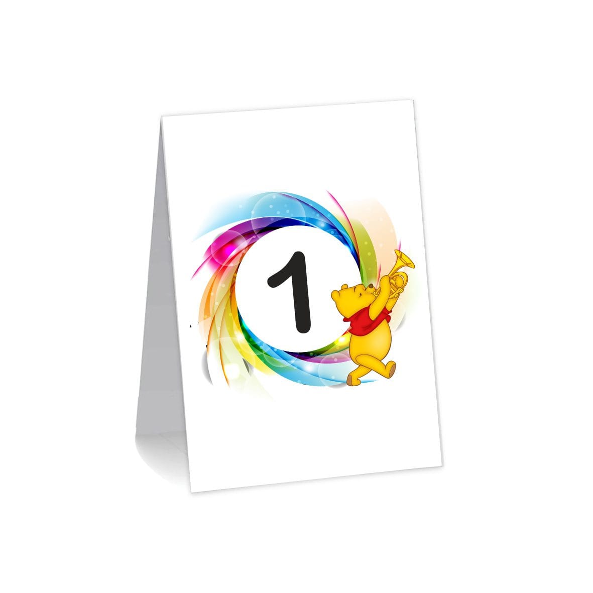 NRB11 Numar de masa, Botez, Model NRB11, Winnie the Pooh, Carton - imagine 1