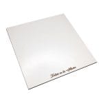 Disc Tort, Platou, Personalizat, MDF 3MM, Patrat, Alb, DT003