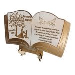 Decoratiune Cadou, Familie, Personalizata, Tip Carte, Auriu,25x16cm, DCFAM009 - imagine 2