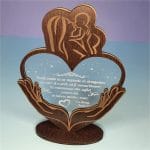 Decoratiune Cadou, Personalizata, Mama, Plexiglas Transparent, 22x16cm, DCM002 - imagine 4