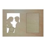 Rama Foto Ecografie, Gravida, Lemn, 30X20cm, RFG005 - imagine 2