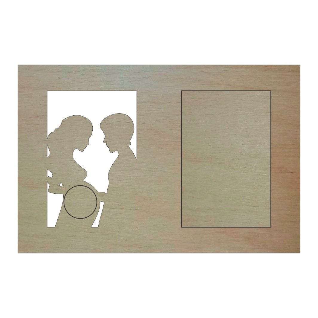 RFG005 Rama Foto Ecografie, Gravida, Lemn, 30X20cm, RFG005 - imagine 2