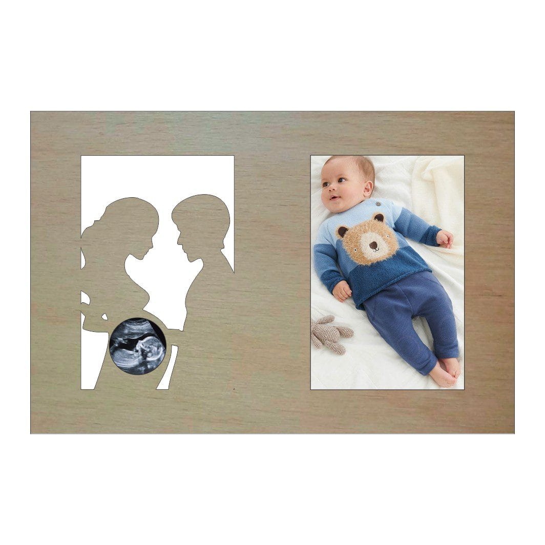 RFG005, Rama Foto Ecografie, Gravida, Lemn, 30X20cm, RFG005 - imagine 1