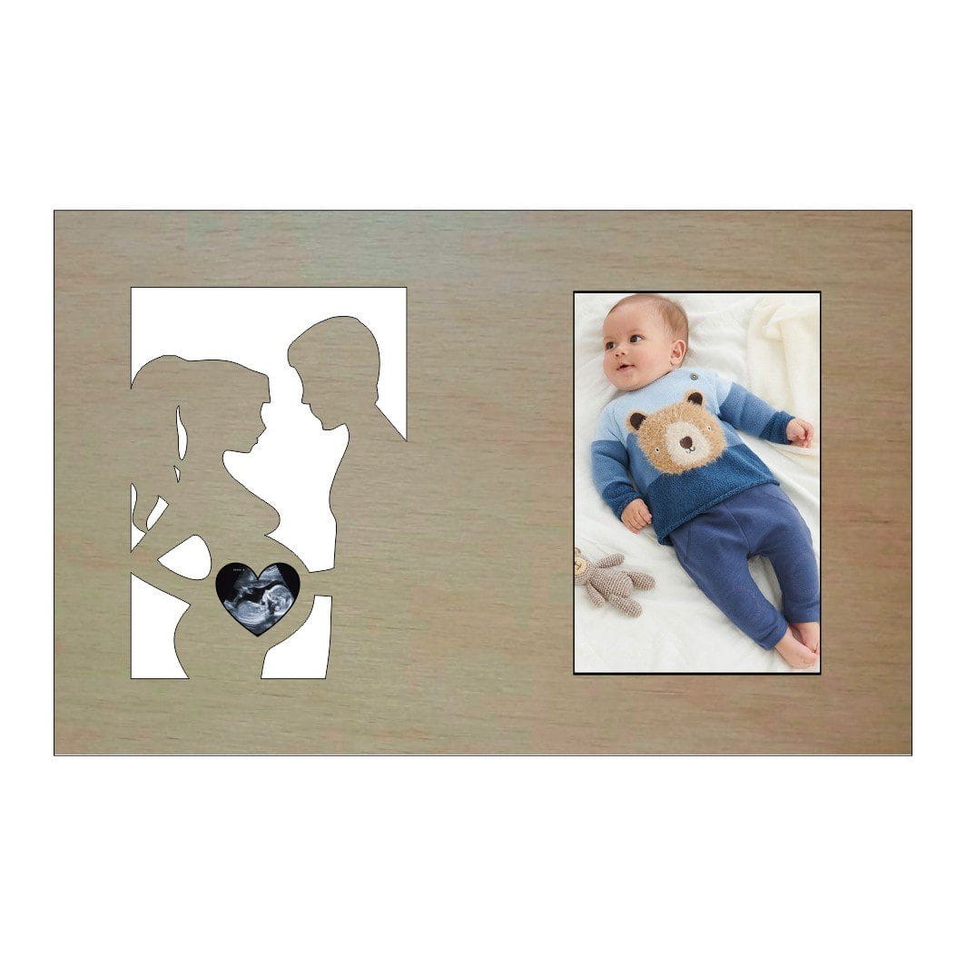 RFG006 Rama Foto Ecografie, Gravida, Lemn, 30X20cm, RFG006 - imagine 1