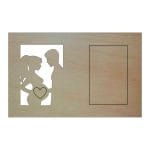 Rama Foto Ecografie, Gravida, Lemn, 30X20cm, RFG006 - imagine 2