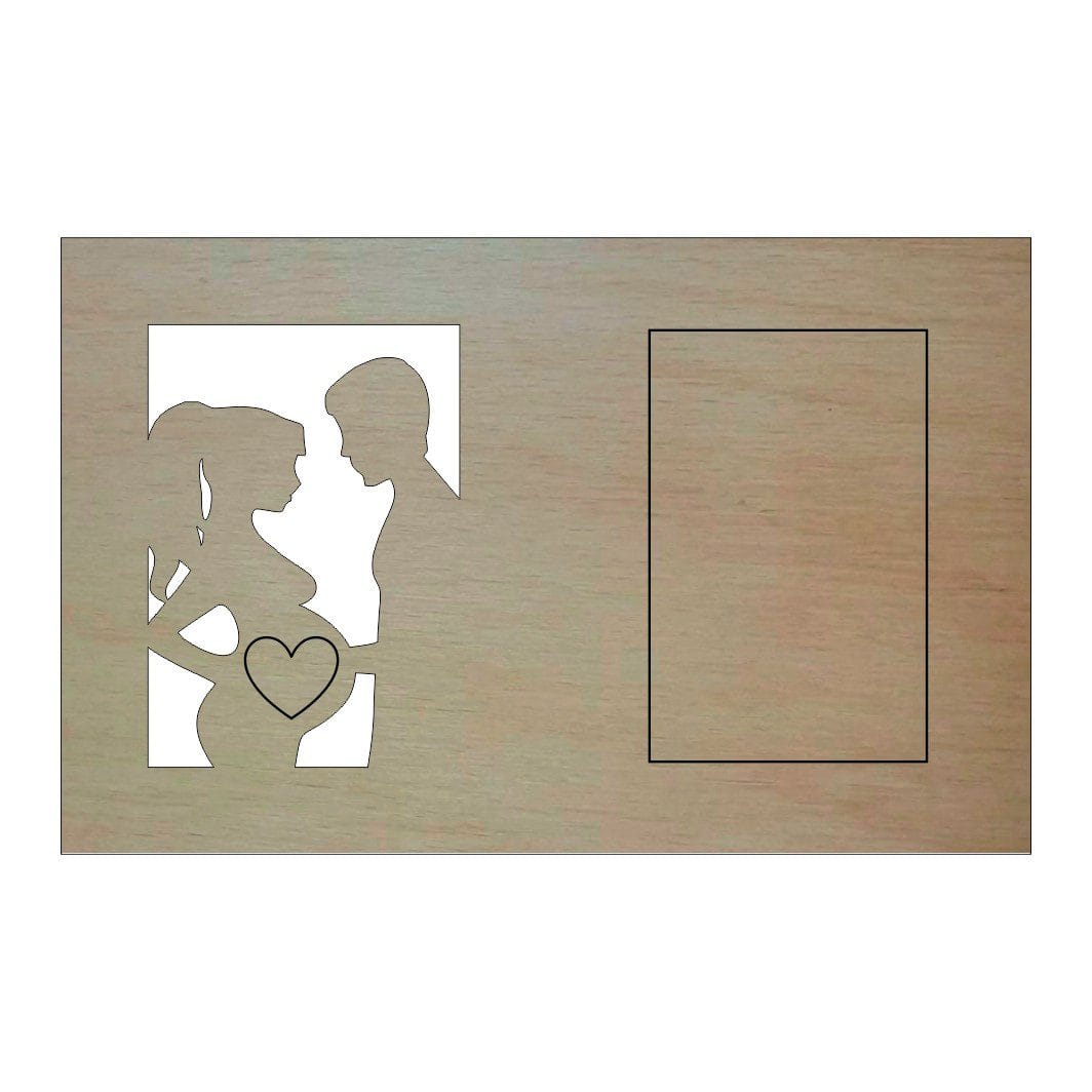 RFG006, Rama Foto Ecografie, Gravida, Lemn, 30X20cm, RFG006 - imagine 2