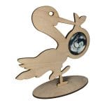 Rama Foto Ecografie, Barza, Lemn, 25cm, RFG007 - imagine 2