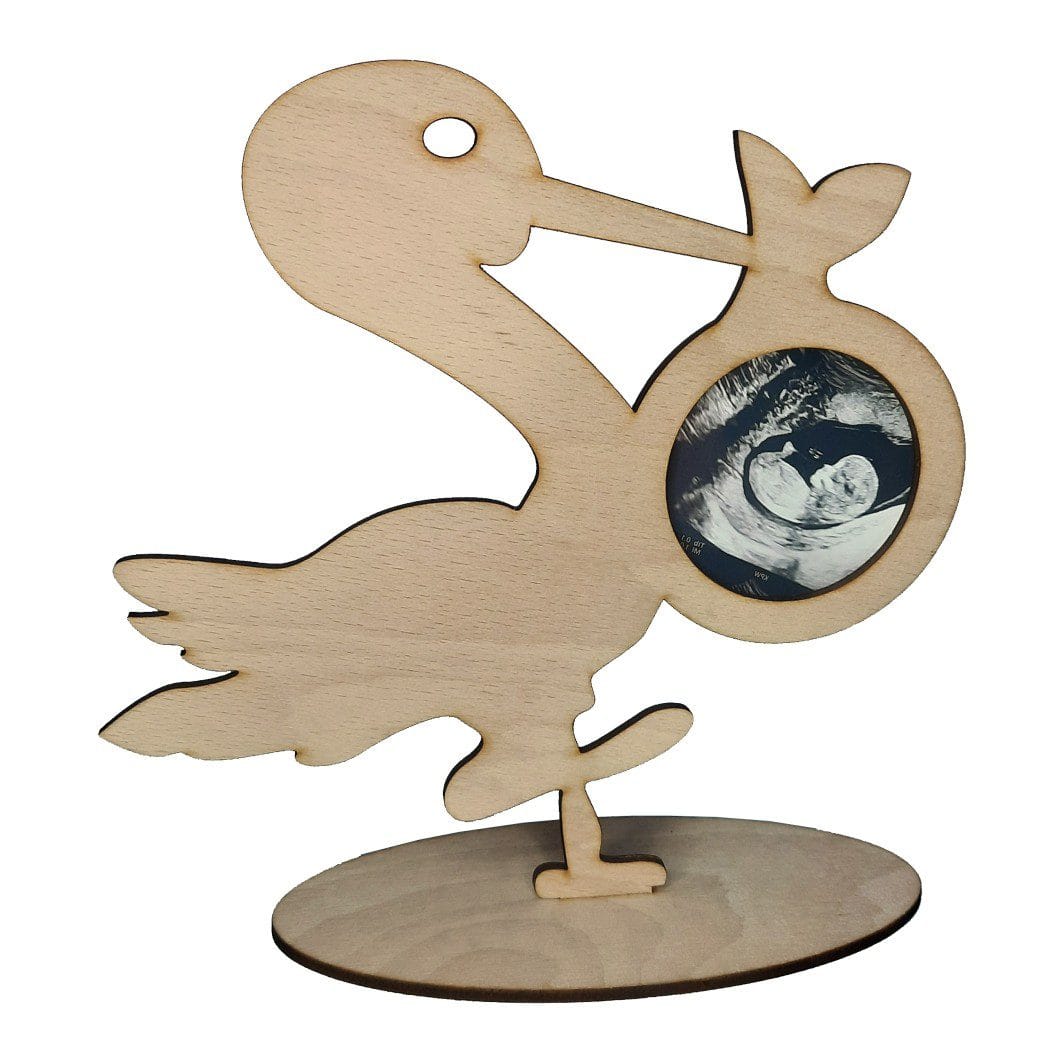 RFG007 Rama Foto Ecografie, Barza, Lemn, 25cm, RFG007 - imagine 1