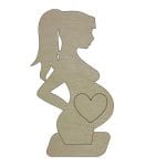 Rama Foto Ecografie, Gravida, Lemn, 22x13cm, RFG010 - imagine 2