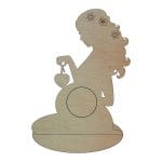 Rama Foto Ecografie, Gravida, Lemn, 21x16cm, RFG012 - imagine 2