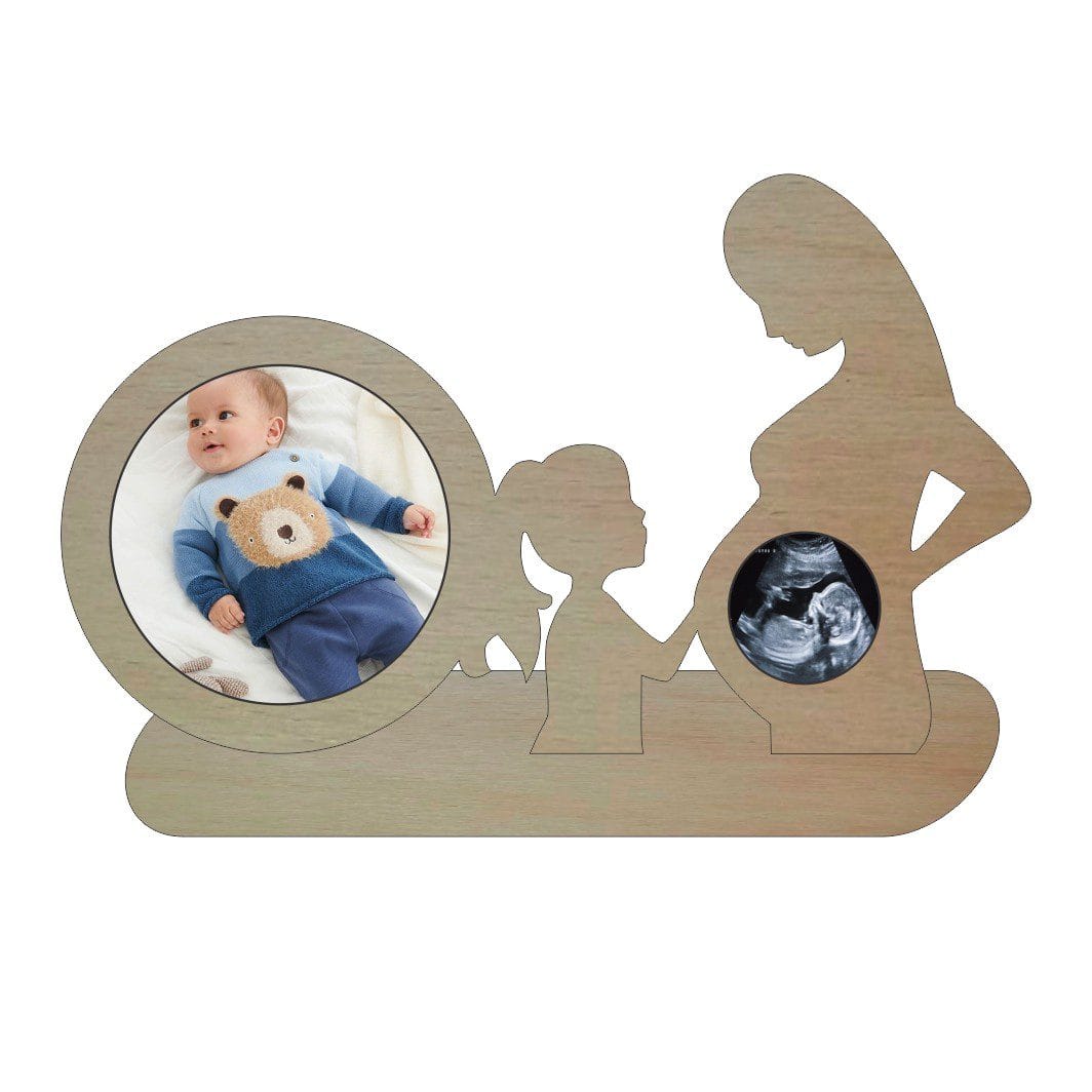 RFG013 Rama Foto Ecografie, Gravida, Lemn, 32X19cm, RFG013 - imagine 1