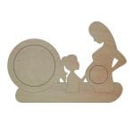 Rama Foto Ecografie, Gravida, Lemn, 32X19cm, RFG013 - imagine 2