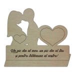 Rama Foto Ecografie, Gravida, Lemn, 30X25cm, RFG014 - imagine 2