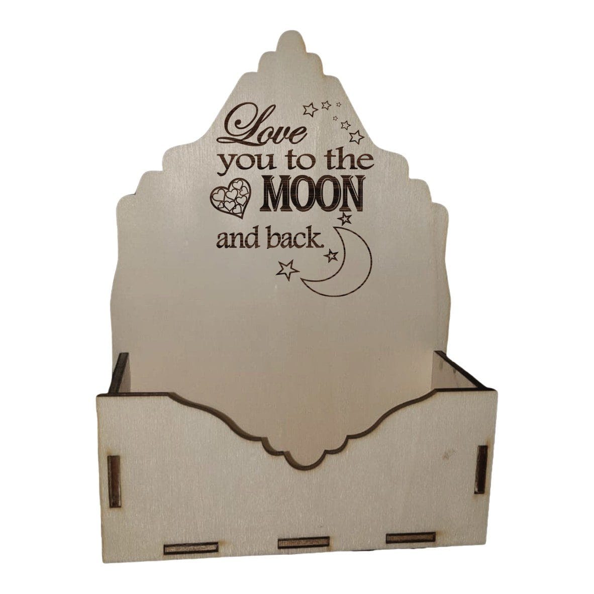 7777 Cutie mare pentru Aranjamente Florale, love you, Lemn, U06 - imagine 1