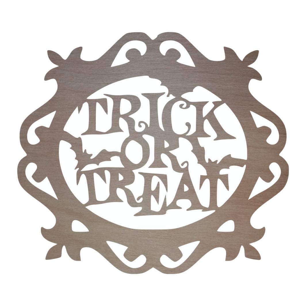 DH025 Decoratiune de Halloween, Lemn, 30x27 cm, DH025 - imagine 1