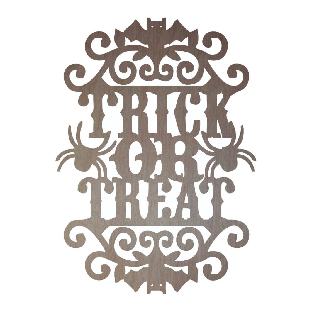 DH026 Decoratiune de Halloween, Lemn, 22x30 cm, DH026 - imagine 1