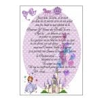 Invitatie botez, Model IC9 , Printesa Sofia, Format A5