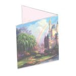 Invitatie botez, Frumoasa Adormita, 16x15 cm, Carton, Model IC28 - imagine 3