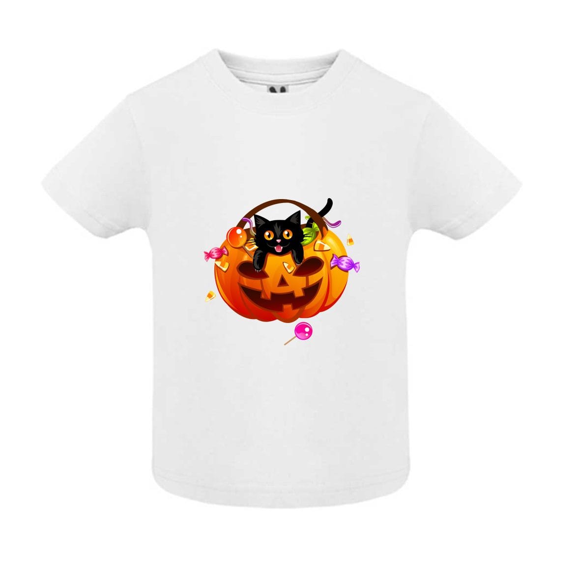 THC2 Tricou de Halloween, copii, model THC2, alb - imagine 1