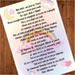 Invitatie botez, Model IC36 , Unicorn, Format A5 - imagine 2