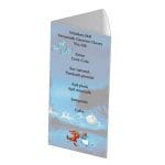 Meniu de masa, Botez, Model MB15, Cenusareasa, Carton - imagine 2