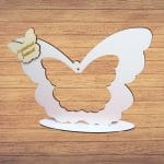 Suport  Glob Floral tip Fluture, Blank, Alb, 33x25cm, SPG012 - imagine 4