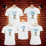 Set 5 tricouri pentru aniversarea de 1 an, taiere mot, Mickey, Bumbac, Alb, TM09 - imagine 4