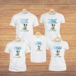 Set 5 tricouri pentru aniversarea de 1 an, taiere mot, Mickey, Bumbac, Alb, TM09 - imagine 5