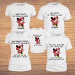 Set 5 tricouri pentru aniversarea de 1 an, taiere mot, Minnie Mouse, Bumbac, Alb, TM010 - imagine 3