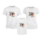 Set 3 tricouri pentru aniversarea de 1 an, taiere mot, Mickey Mouse, Bumbac, Alb, TM12