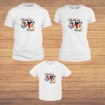 Set 3 tricouri pentru aniversarea de 1 an, taiere mot, Mickey Mouse, Bumbac, Alb, TM12 - imagine 4