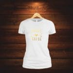 Tricou domnisoara de onoare personalizat, Bumbac, Alb, TMD010.1 - imagine 3