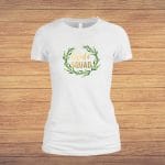 Tricou domnisoara de onoare personalizat, Bumbac, Alb, TMD012.1 - imagine 4