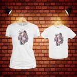 Set 2 Tricouri , Mama-fiu, Bumbac, Alb, TU100 - imagine 5