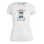 Tricou dama, Amuzant, Bumbac, Alb, TU106